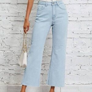 Essnce Solid Raw Hem Jeans Size 26 ( US 2)